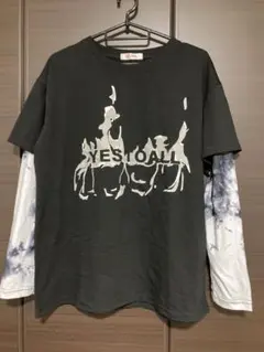 YES TO ALL グラフィックTシャツ タイダイ長袖付き