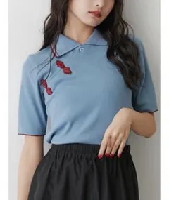 jouetie チャイナポロトップス