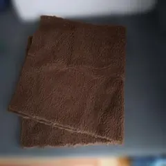 ボア生地　茶色