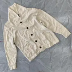 ギャップ GAP カーディガン スタンドカラー 前開き 長袖 綿100%