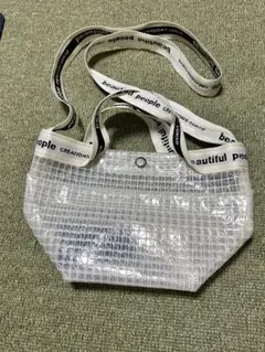 beautifulpeople カゴバッグ　ホワイト ✨美品✨ beautiful people PVC カゴバッグ ホワイト 肩 - メルカリ