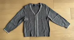 コムサ　フィユ　カーディガン　グレー　110