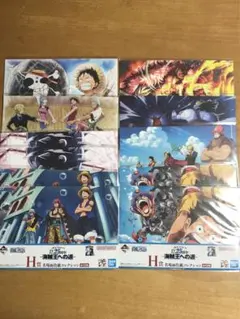 一番くじ　ワンピース　H賞　 名場面色紙コレクション　セット