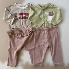 西松屋　トップス2枚ボトムス2枚　計4点セット　60〜70