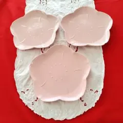 金麦　花やか皿　大皿　桜　3枚　匿名のサムネイル