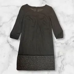 【最終値下げ】UNTITLED フォーマル　ワンピース　七分丈　入学式　卒業式