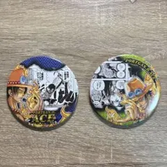 ONEPIECE エース 直径75mm缶バッジ 2枚