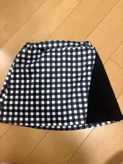 ピンクラテ チェック柄フレアスカート