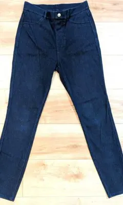 美品！UNIQLO　ヒートテックウルトラストレッチデニムレギンスパンツ　L