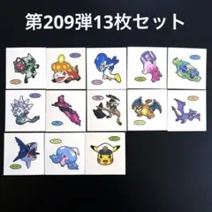 新品 ポケモンパン デコキャラシール 第209弾 13枚 セット