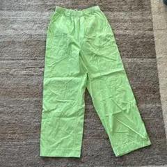 Dhal ダル　ライムグリーン　コットンパンツ