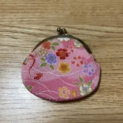 がま口財布 ピンク 花柄のサムネイル