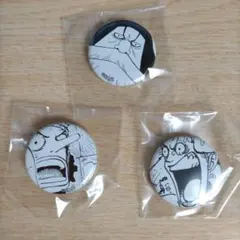 ワンピース オールフェイスガシャ 缶バッジ 3個セット