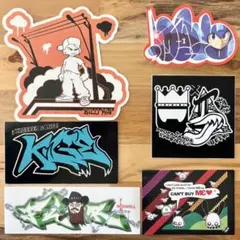 ① グラフィティー ステッカー 6枚セット graffiti グラフィティ
