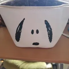 スヌーピー　収納バニティポーチ&ウッドストック　ミラーのセット