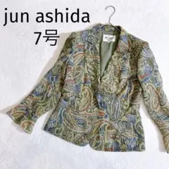jun ashida◆ジュンアシダ ペイズリー柄 シアーテーラードジャケット7号のサムネイル