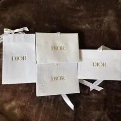 Dior ギフト袋 5枚セット ホワイト