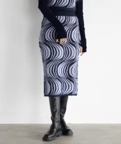 ヤマダヤ ラムウール×アンゴラニットスカート　RADIATE　定価26,400円