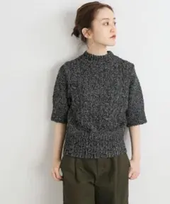 IENA MIX杢デザインハーフスリーブプルオーバー◆ ¥23,100