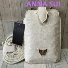 ANNA SUI アナスイ スマホショルダー バッグ 正規店販売品 ホワイト
