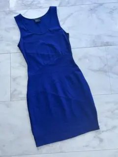 Armani Exchange ノースリーブワンピース ブルー XSのサムネイル
