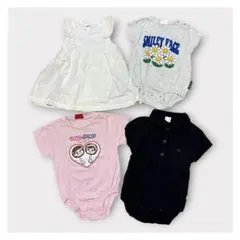 【良品】H&M バースデイ ロンパース 4点セット