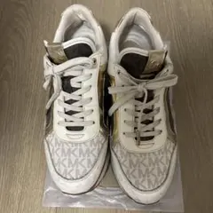 MICHAEL KORS MKロゴ スニーカー ホワイト ゴールドのサムネイル