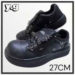 ピアス付きパンク厚底スニーカー 27CM y2k fgmm opium geek