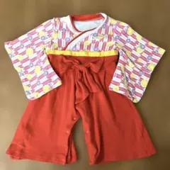 ベビー袴　女の子　ロンパース サイズ70 お食い初め　お宮参り　初節句　レース