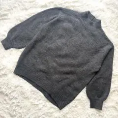 グローバルワーク ニットセーター L チャコールグレー ハイネック