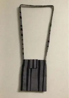 ハンドメイド サコッシュ ストライプ柄