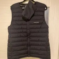 モンベル スペリオダウン ラウンドネックベスト インナーダウン　ブラック　M