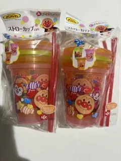 未使用　アンパンマン 子ども用コップ 3個セット×2