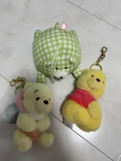 クマのプーさんキーホルダー2種　ハウステンボスの熊　バラ売り可