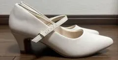 Honeys GLACIER 美ージーベルト付パンプス オフホワイトのサムネイル