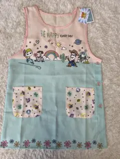 トイストーリー　ディズニー　カラフル　キャラクターエプロン