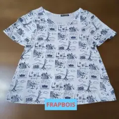 【フラボア】ネコ総柄 半袖Tシャツ・サイズ1のサムネイル