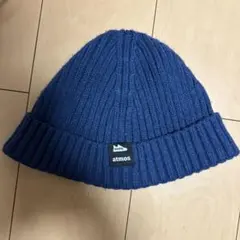 atmos ニット帽 ネイビー