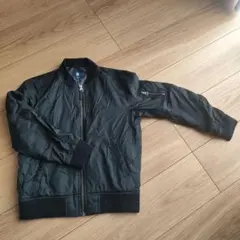 黒いボンバージャケット 130