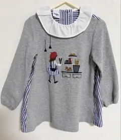 familia フリル襟チュニック100cm