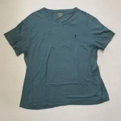Polo Ralph Lauren グリーン Vネック Tシャツ