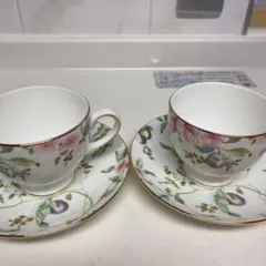 ティーカップ 2個セット　ウェッジウッド　スウィートプラムWEDGWOOD ペア