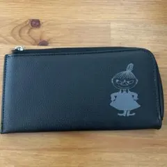 ムーミン 超薄型長財布 ブラック