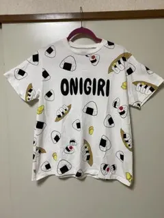 PUNYUS おにぎり柄 半袖Tシャツ ホワイトのサムネイル