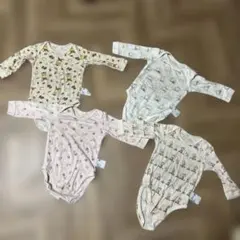 ユニクロ　長袖肌着　ロンパース　80cm ４点セット
