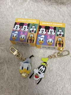 ディズニーストア　シークレットチャーム　ドナルド　グーフィー　キーチェーン