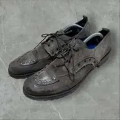 【VISARUNO】 studs leather shoes 43