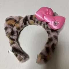 ⭐︎最終値下げ⭐︎ユニバ　キティ　ヒョウ柄　カチューシャ