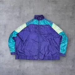 90s アディダス ナイロンジャケット L レトロ 切替 Y2K オーバーサイズ