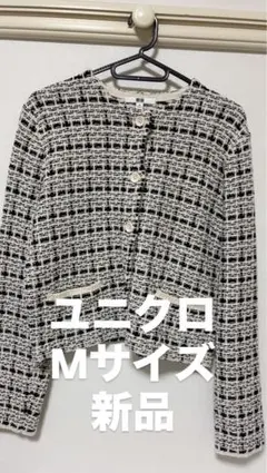 ユニクロ Mサイズ チェック柄ジャケット 新品のサムネイル